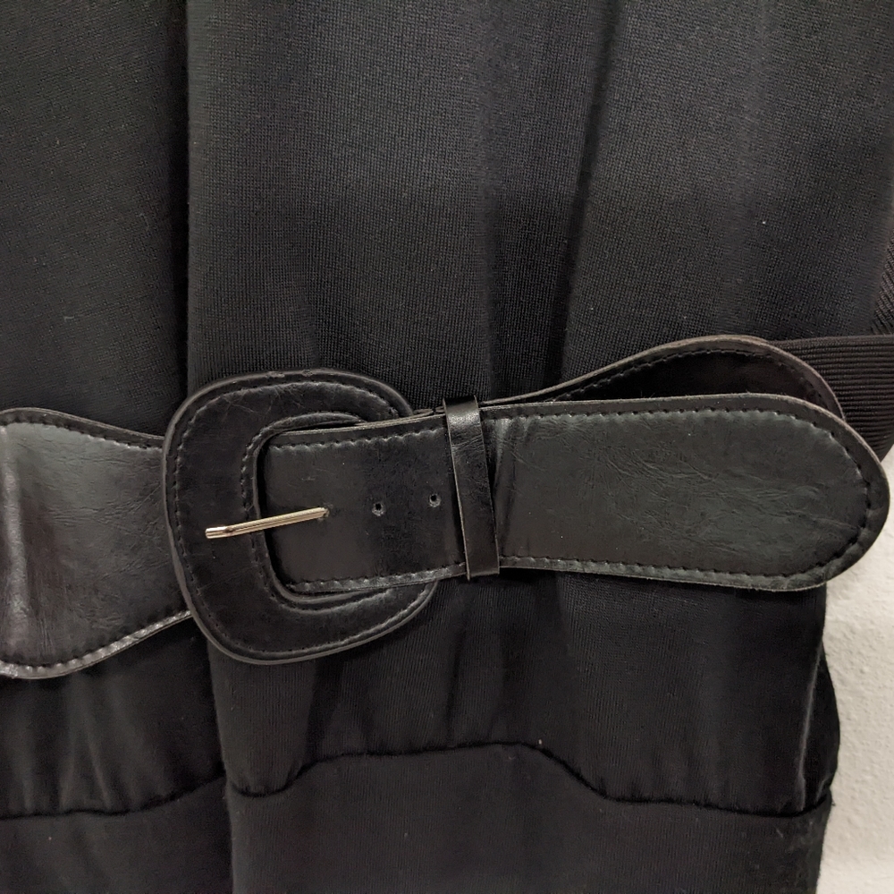 L8ter Black Belted Top, Women's 3x - Picture 6 of 10